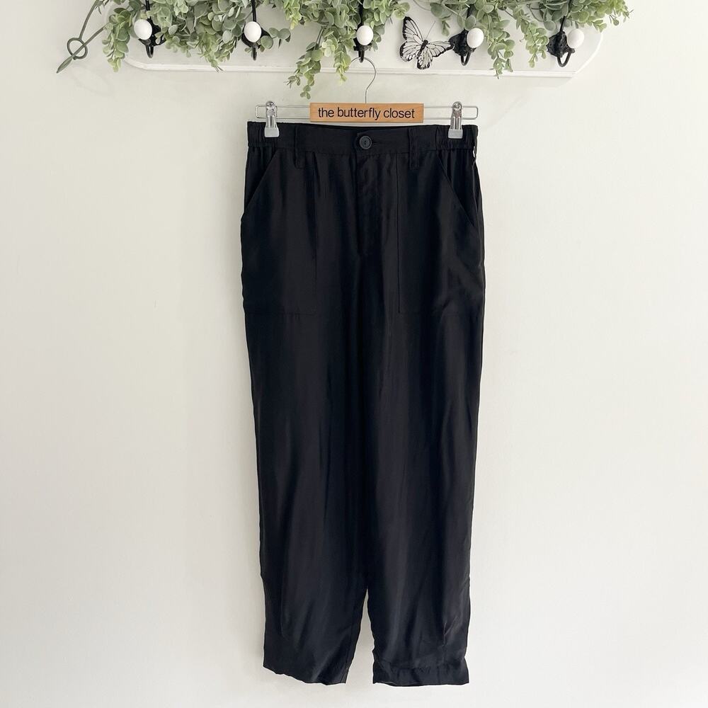 R.G. Kane Scout tapered pleated Pants Black Size Small ii20